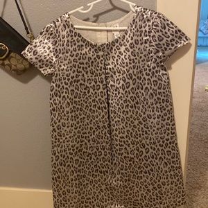 Silver Leopard Print Dress